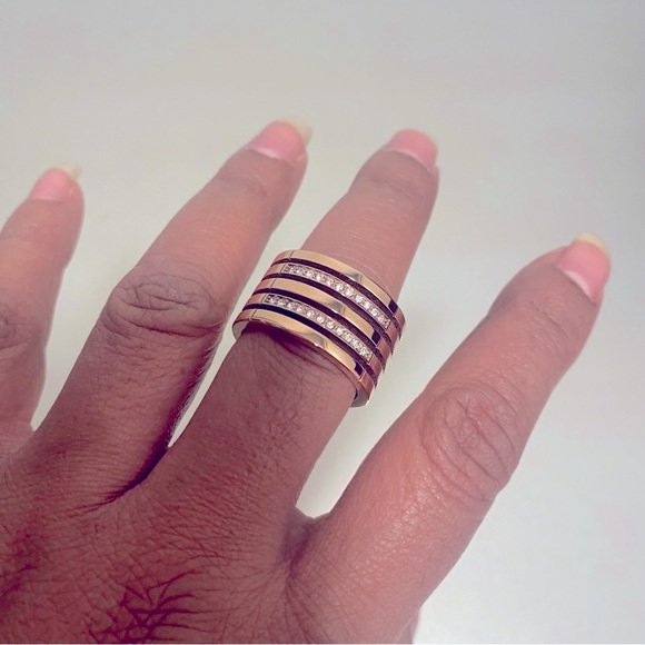 NWOT TOMMY HILFIGER CIGAR RING IN ROSE GOLD - SIZE 9 - Picture 6 of 6